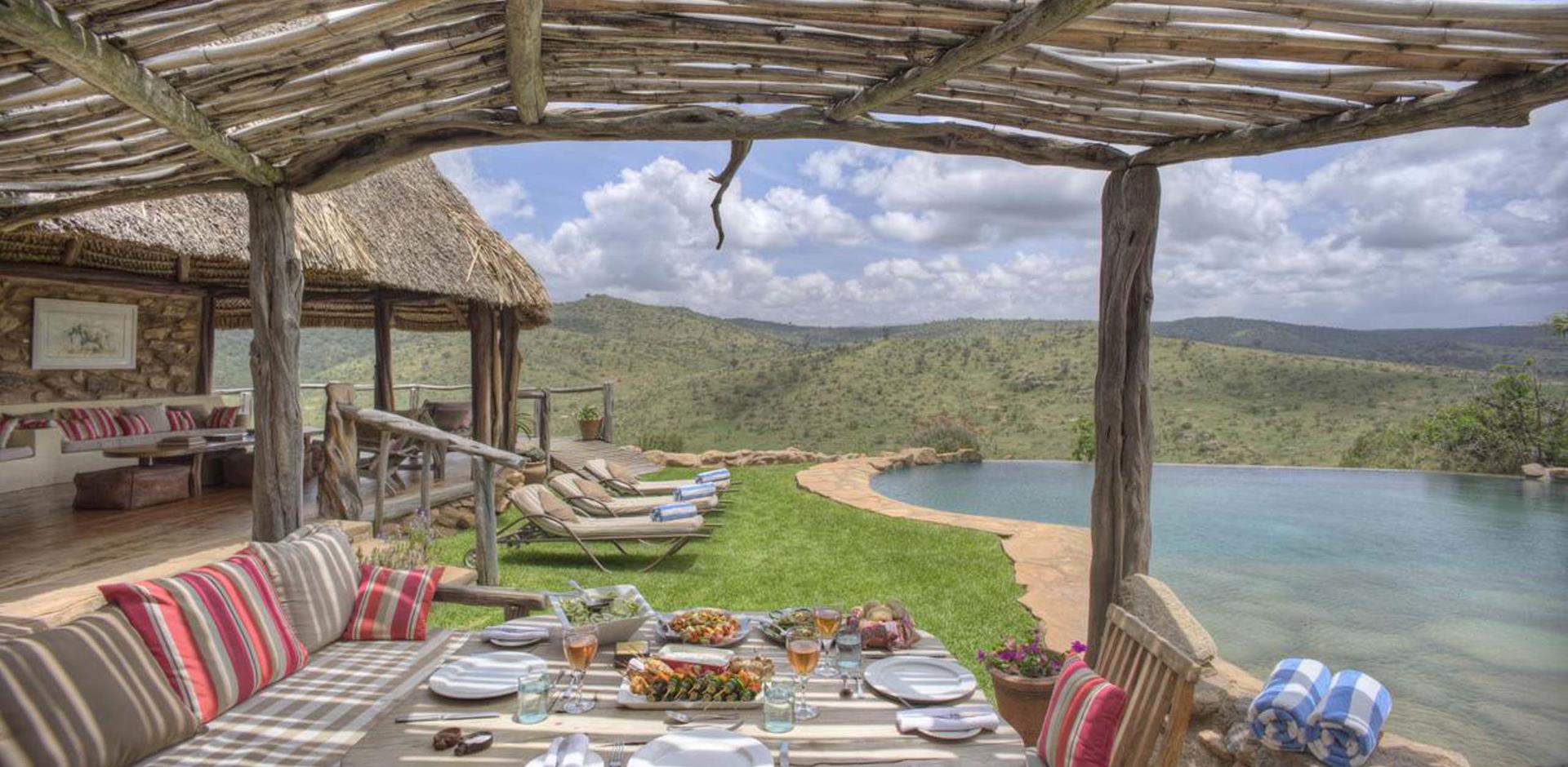 Outdoor dining, Borana, Kenya, A&K