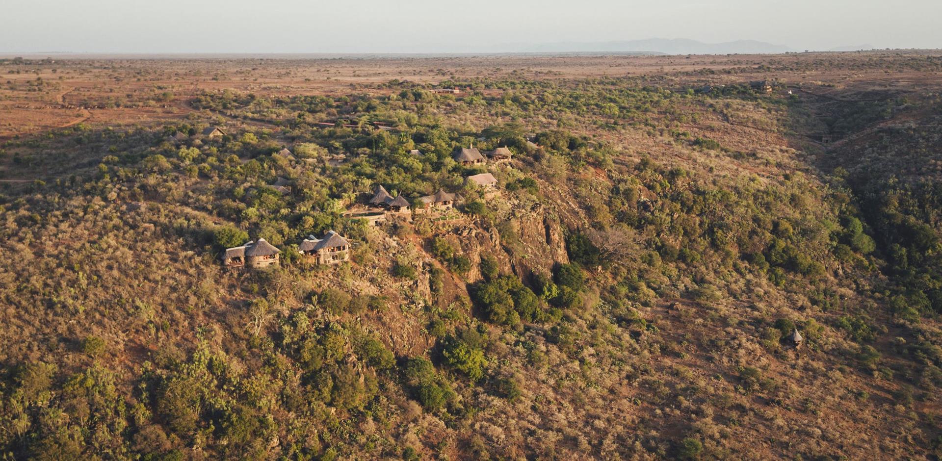 Aerial view, Ol Malo, Kenya, A&K