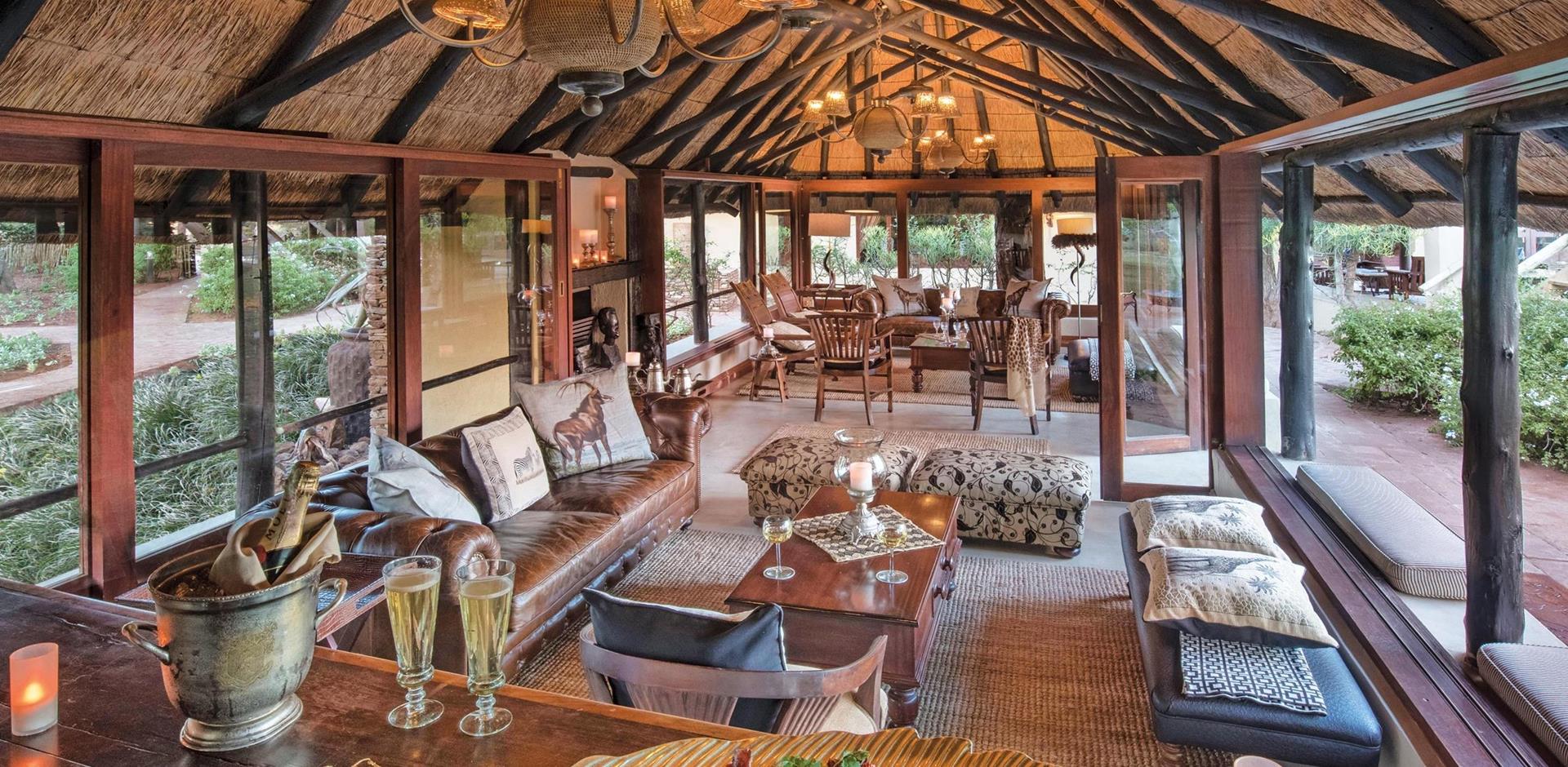 Lounge, Kings Camp Private Game Reserve, South Africa, A&K