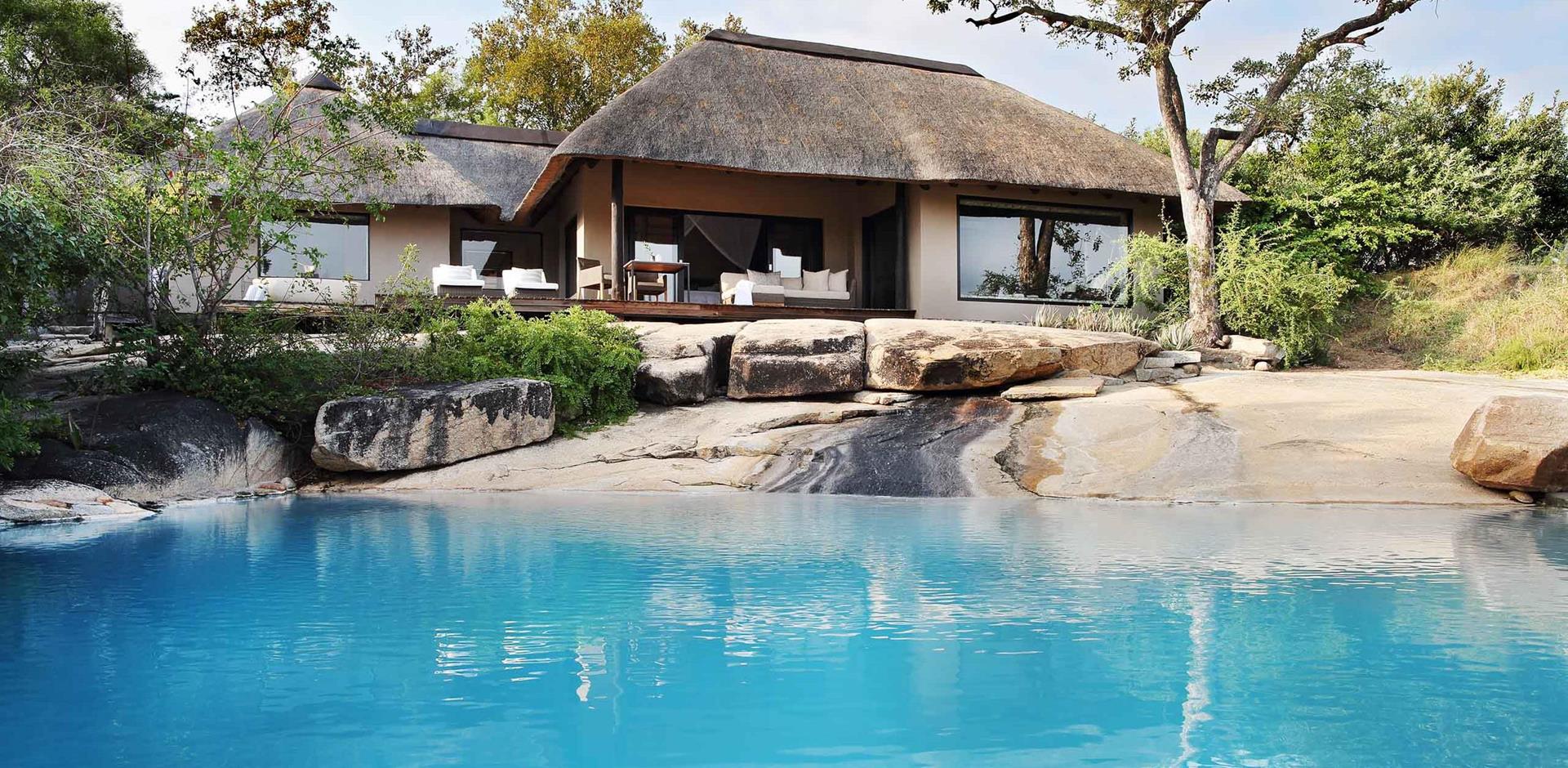 Pool and exterior, Londolozi Private Granite Suites, South Africa, A&K