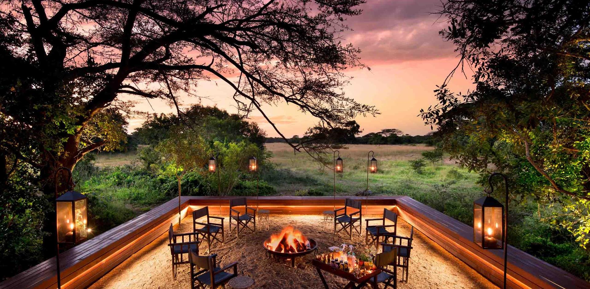 Firepit, andBeyond Phinda Vlei Lodge, South Africa, A&K