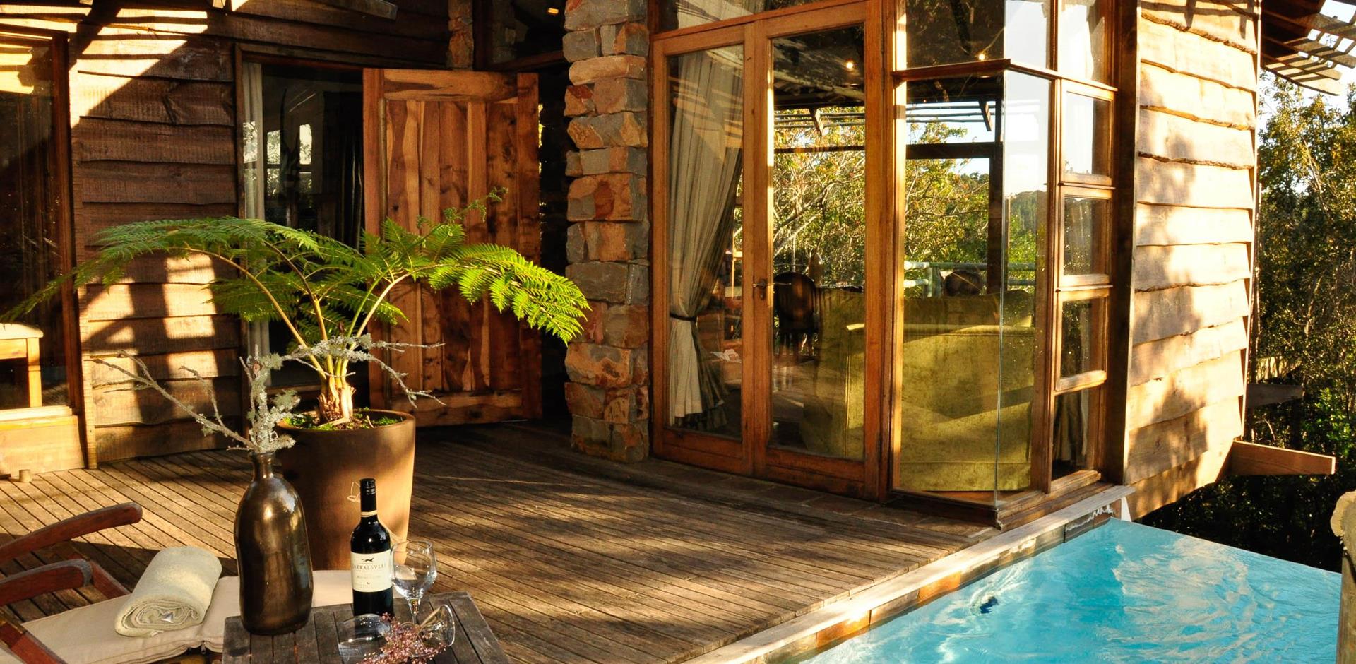 Poolside, Tsala Treetop Lodge, South Africa, A&K