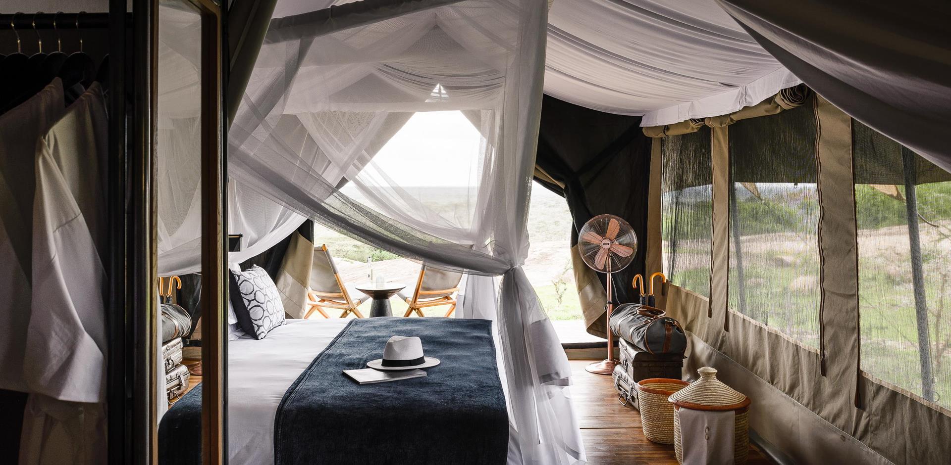 Bedroom, Sanctuary Kichakani Serengeti Camp, Tanzania, A&K