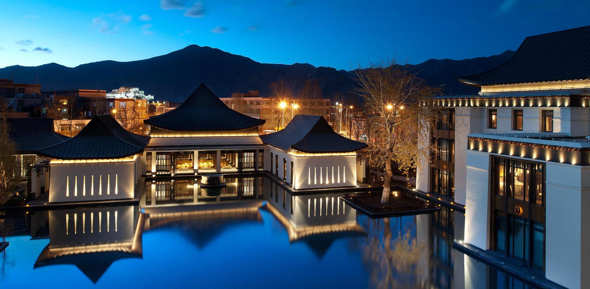Pool and exterior, St Regis Lhasa, China