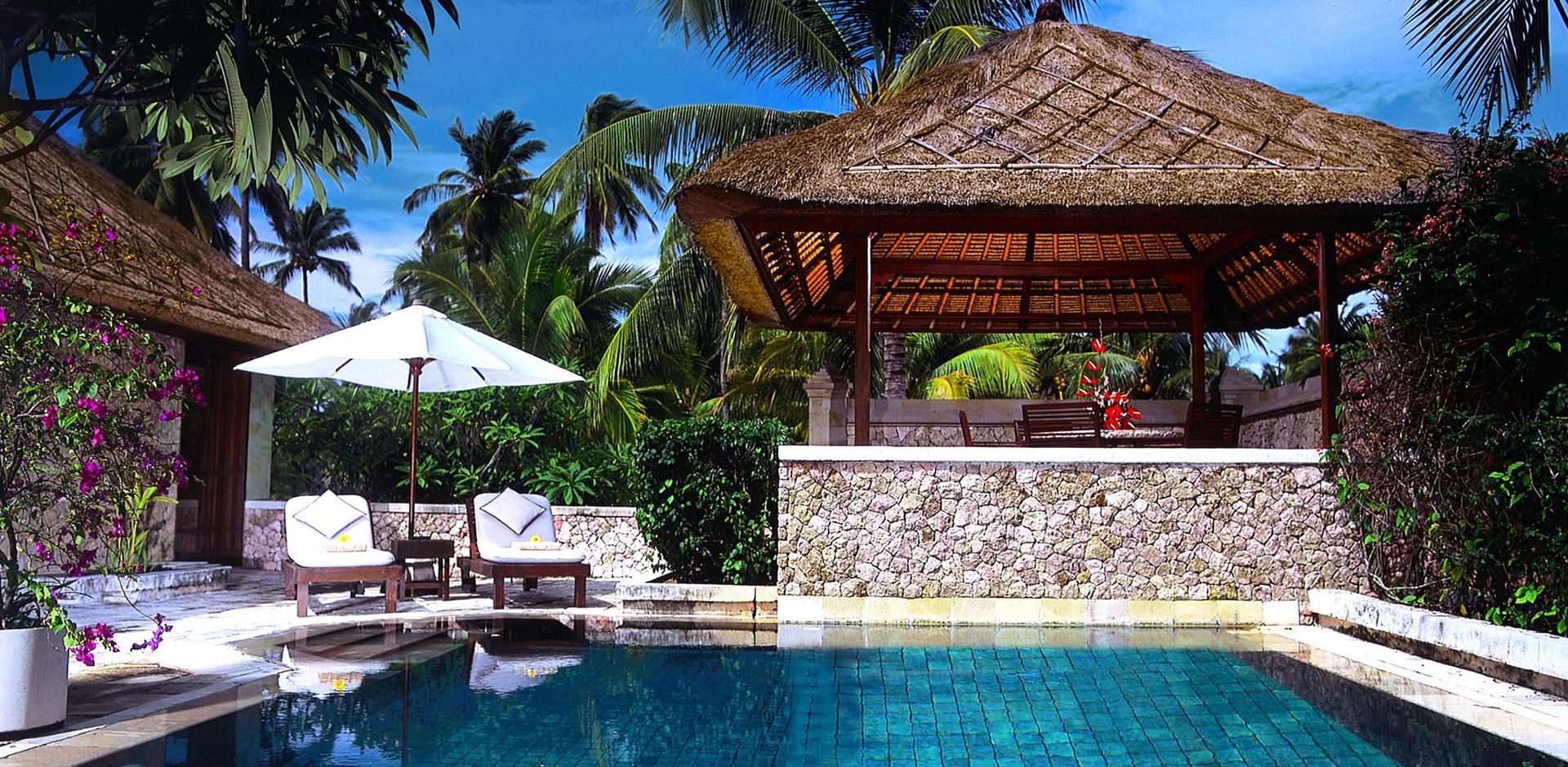 Poolside, The Oberoi Lombok, Indonesia