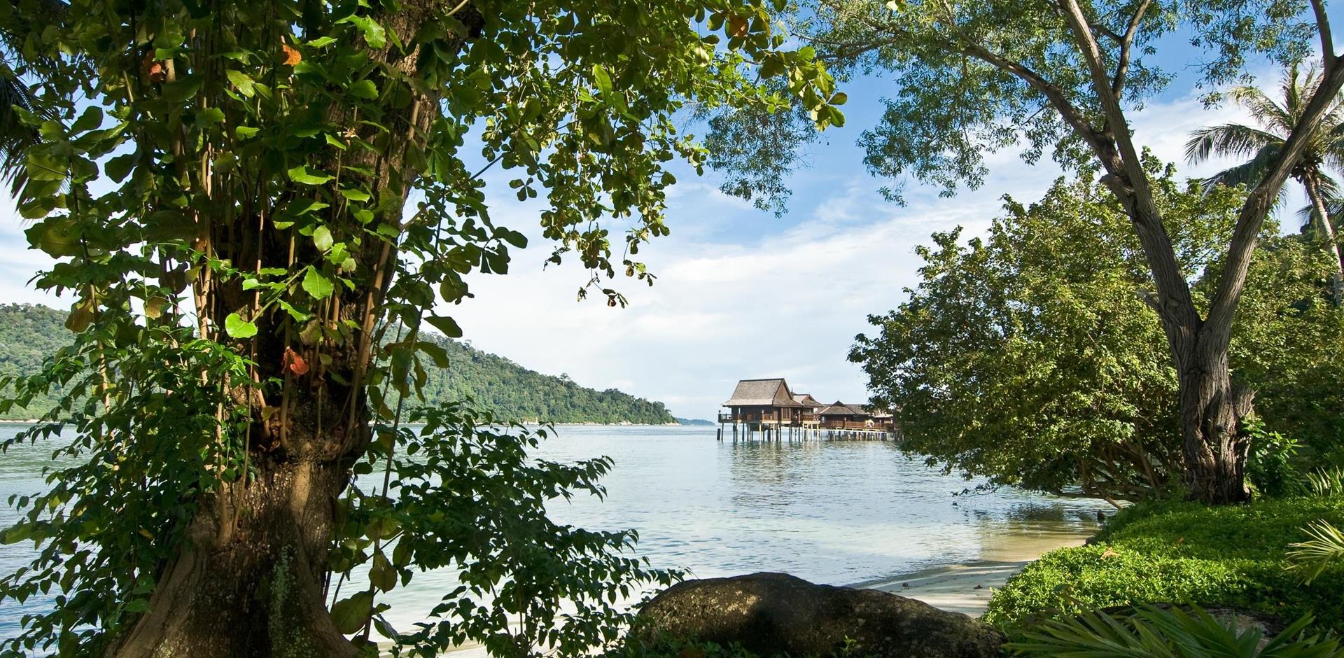 View and exterior, Pangkor Laut Resort, Malaysia