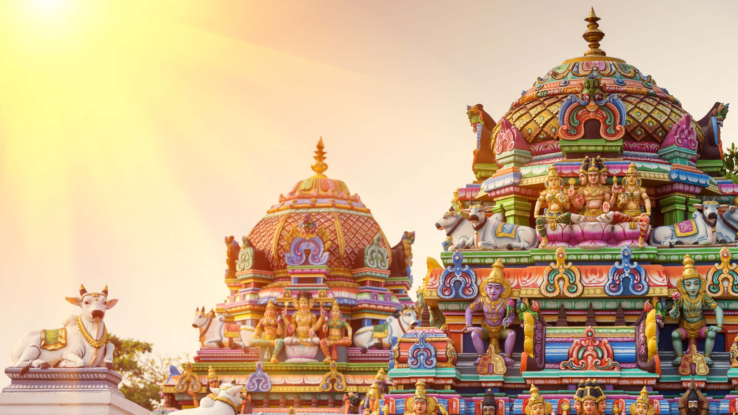 Digital Wallpaper of Gopuram in Darasuram Temple, Darasuram, Tamil Nadu